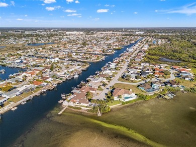This beautifully updated Gulf Harbors waterfront home delivers