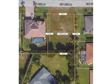Cape Coral Lakes Area Lot For Sale in Cape Coral Florida