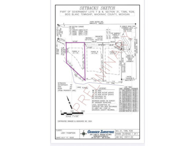 Lake Huron - Mackinac County Lot For Sale in Bois Blanc Island Michigan