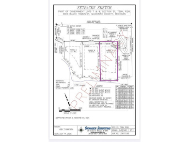 Lake Huron - Mackinac County Acreage For Sale in Bois Blanc Island Michigan