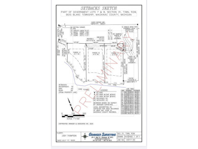 Lake Huron - Mackinac County Acreage For Sale in Bois Blanc Island Michigan