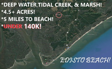***DEEP WATER! ****OVER 4.5 ACRES!! ****EDISTO ISLAND!!** - photo 2