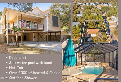 SALT WATER POOL - HOT TUB - DOUBLE LOT! Island home that has it