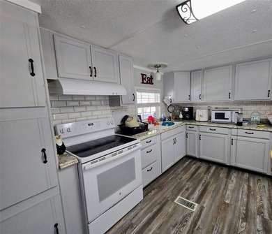 This manufactured home sits on owned land in The Villages. No - photo 10