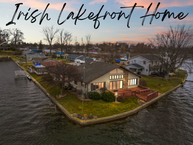 Irish Lakefront & Channelfront Home is your Vacation Destination - Lake Home For Sale in Leesburg, Indiana