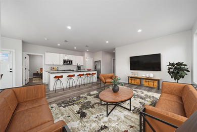 Modern ranch style one-story home with level entry. Built in