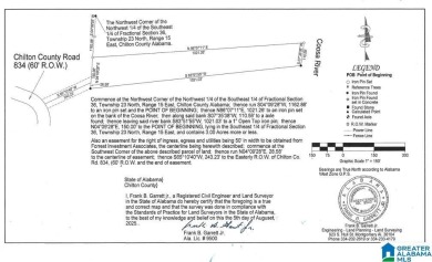 Lake Acreage For Sale in Clanton, Alabama