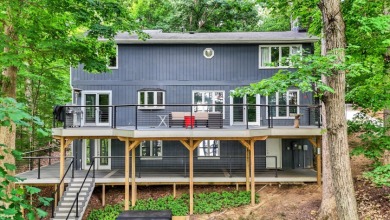 Beautiful view of Lamb Lake on 1.58 wooded acres. Nicely updated - Lake Home For Sale in Trafalgar, Indiana