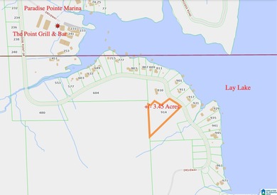 This 3.45 acre lot has beautiful views of Lay Lake. Water access - photo 4