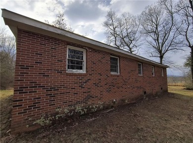 Solid built brick house that needs updating. Level lot with