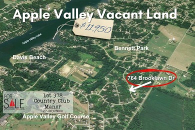 Apple Valley Lake Lot Sale Pending in Howard Ohio