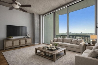 Perched on the 28th floor of Realm, this stunning one-bedroom