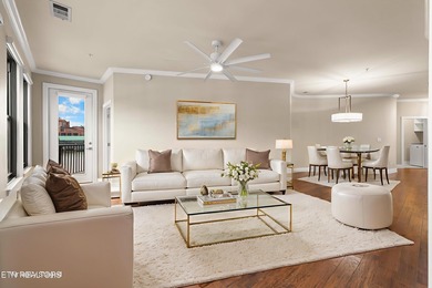 This luxurious waterfront condo overlooks the Tennessee River