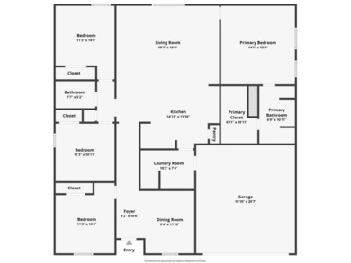 CBS Built in 2021 - 4-bedroom, 2-bath, 2-car garage FENCED YARD - photo 24
