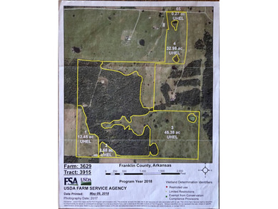 (private lake, pond, creek) Acreage For Sale in Charleston Arkansas