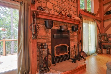 Custom red oak timber-frame home with Lake Monroe views, located - photo 17