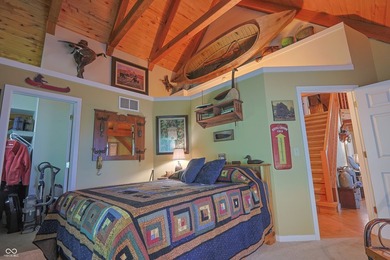Custom red oak timber-frame home with Lake Monroe views, located - photo 33