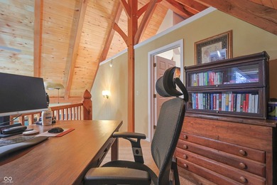 Custom red oak timber-frame home with Lake Monroe views, located - photo 38