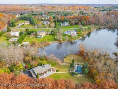 (private lake, pond, creek) Home Sale Pending in Manalapan New Jersey