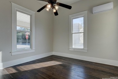 Morning light greets the front porch, setting the tone for a