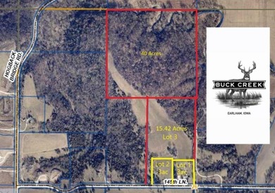 (private lake, pond, creek) Acreage For Sale in Earlham Iowa