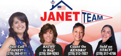 Janet Perkins with Janet Team 
Re/Max Executive Group, LLC in KY advertising on LakeHouse.com
