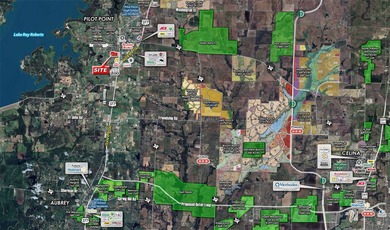 26.07 acres located within the city limits of Pilot Point, with - photo 1
