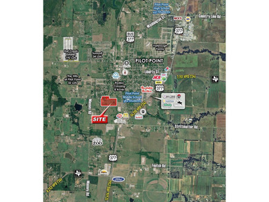 26.07 acres located within the city limits of Pilot Point, with - photo 2
