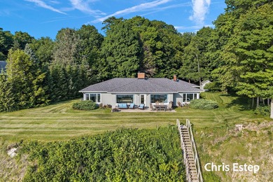 Exceptional 193 feet of Lake Michigan frontage on a scenic low - photo 4