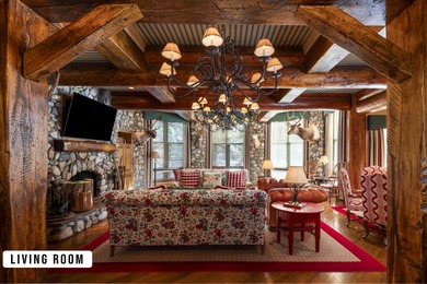 Quintessential log & stone Creekside Lodge estate. Near the base - photo 5
