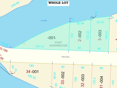 Fox River - McHenry County Lot For Sale in Port Barrington Illinois