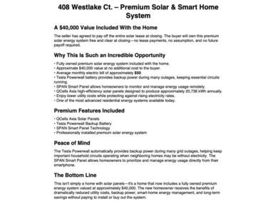 Seller will pay off the solar panel lease an approximate $43,000 - photo 38