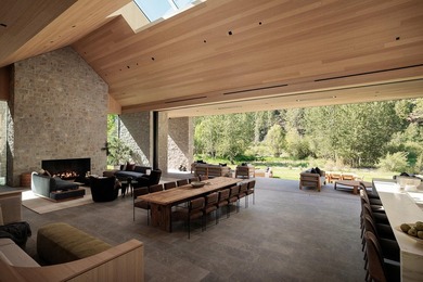River Lodge, a new riverfront estate set on 2.1 acres along the - photo 7