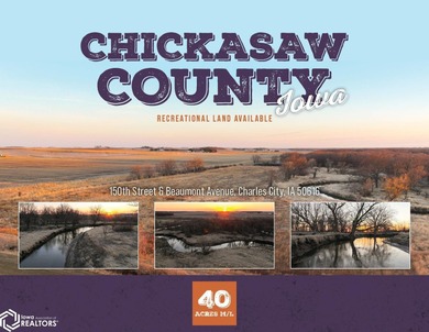 (private lake, pond, creek) Acreage For Sale in Charles City Iowa