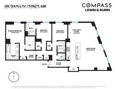 *Residence 12K at 100 Barclay Street is a turnkey, corner 3-bed - photo 21