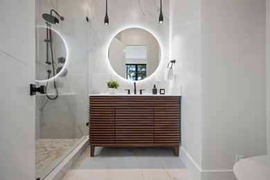 Striking newly constructed modern luxury residence situated on a - photo 46