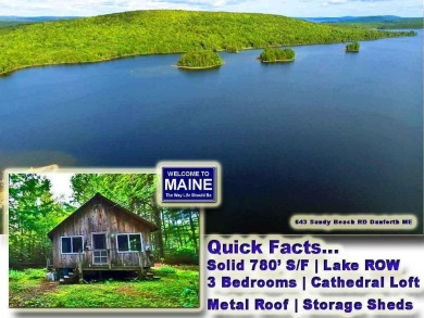 Lake Home For Sale in Danforth, Maine
