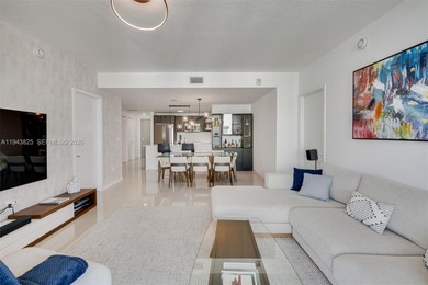 Enjoy expansive open bay views from the 48th floor at Aria on