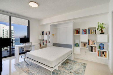 Enjoy expansive open bay views from the 48th floor at Aria on