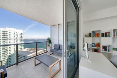 Enjoy expansive open bay views from the 48th floor at Aria on