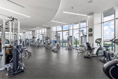 Enjoy expansive open bay views from the 48th floor at Aria on