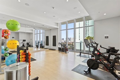 Enjoy expansive open bay views from the 48th floor at Aria on