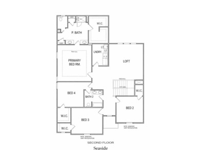 THE Seaside M FLOOR PLAN IS 3,020 SQUARE FEET. Featuring 5 - photo 4