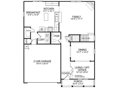 This beautiful Wilmington home plan features a large kitchen - photo 2