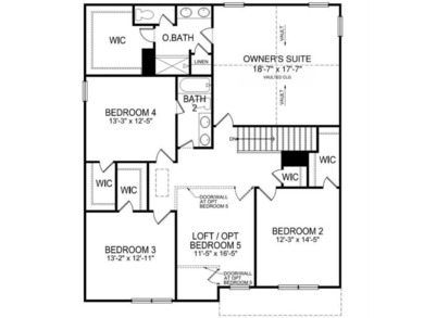 This beautiful Wilmington home plan features a large kitchen - photo 3