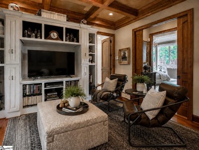 Beneath a vaulted ceiling lined with exposed wood beams and - photo 30