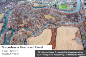 Susquehanna River - Otsego County Acreage For Sale in Unadilla New York