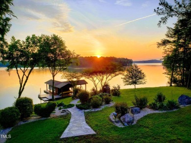 What a view!  Watch the sunrise on your large deck with awning - Lake Home Sale Pending in Semora, North Carolina