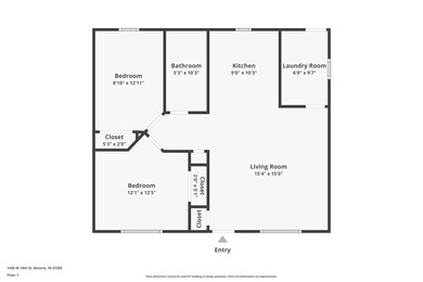 Welcome home to this move-in-ready 2 bedroom, 1 bathroom home