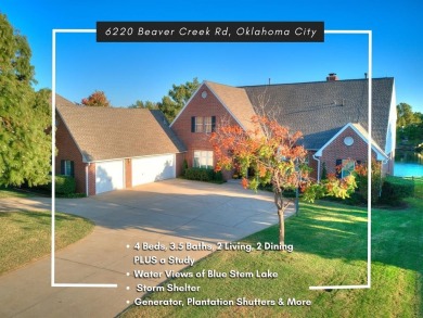 Blue Stem Lake Home For Sale in Oklahoma City Oklahoma